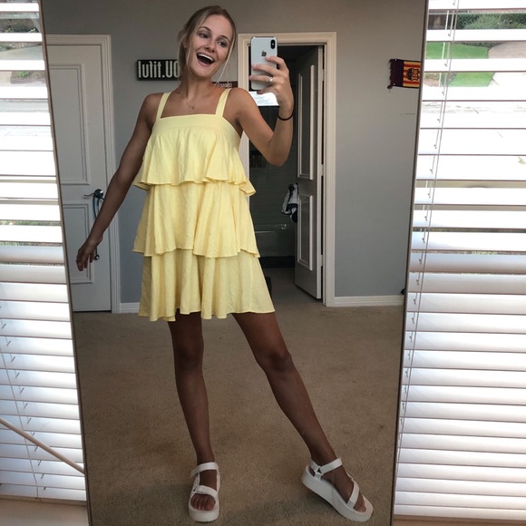 bp Dresses & Skirts - BP Nordstrom Yellow Tiered Dress